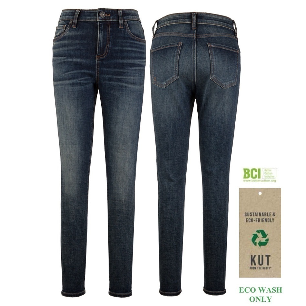 Kut From The Kloth Donna High Rise Fab Ab Ankle Skinny Size 8